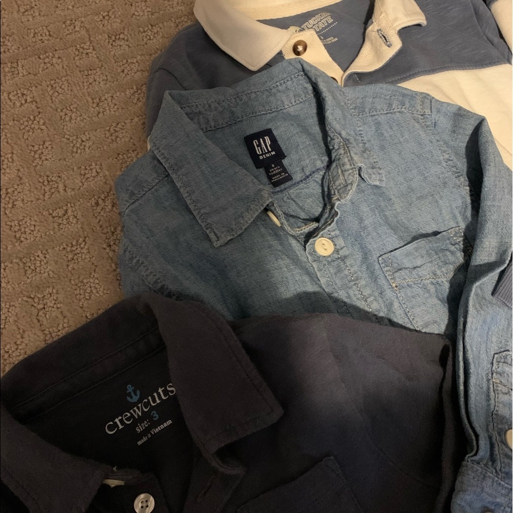 Collared shirts- 3T lot, Crewcuts, Gap, Tucker & Tate- EUC - Picture 2 of 2